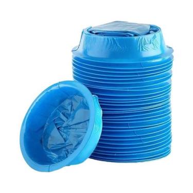 Imagem de Sacos Descartáveis Azuis Para Náusea E Vômito 1/50pcs Portáteis Para V