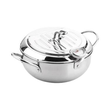 Imagem de Termômetro De Aço Inoxidável Para Panela De Óleo Com Tampa Para Fritad