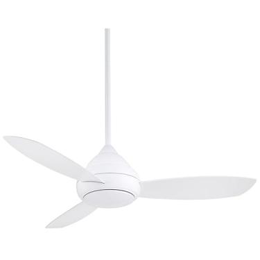 Imagem de Minka-Aire F476L-WH Concept I Wet 52 polegadas Ventilador de teto externo com luz LED 14W integrada em acabamento branco