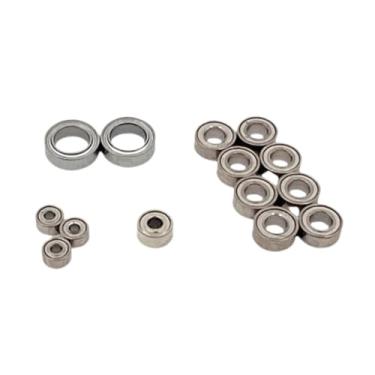 Imagem de Fenteer Kit com 14 rolamentos de esferas para upgrade do Wltoys 244016 e para peças de carros RC Micro-b na escala 1:24.