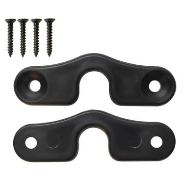 Imagem de ZEZEFUFU 2 peças de clipes de plástico de substituição para viseira solar JK JL JT 2018 e mais recente, para gladiador para Wrangler preto