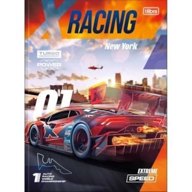Imagem de Caderno X-Racing TILIBRA Universitário BROCHURA - 48 Folhas (New York)