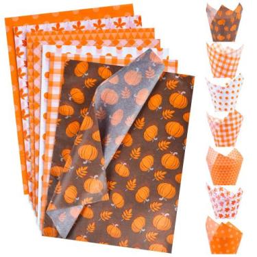 Imagem de Papel de seda BEISHIDA Fall 70 Folhas 7 Padrões 35x50cm