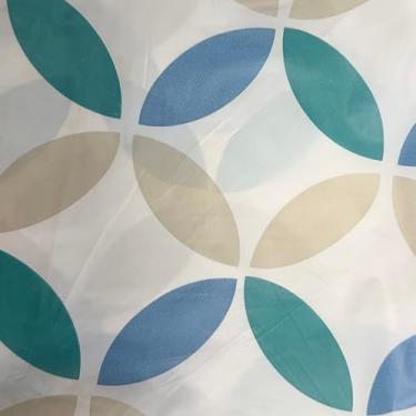 Imagem de Walrus Toalha de mesa redonda de vinil com forro de flanela, design de borda elástica, impermeável, à prova de óleo, toalha de mesa de PVC resistente a manchas, ideal para 94 a 111 cm redonda