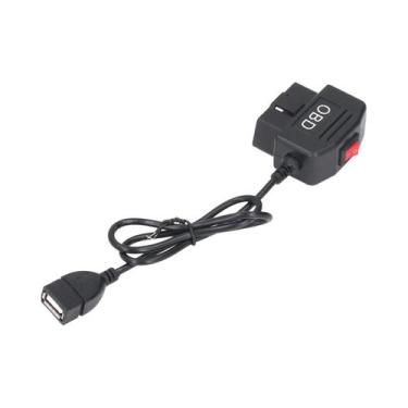 Imagem de Kit De Fiação Para Câmera Veicular, Cabo Adaptador OBD Para USB, Monit
