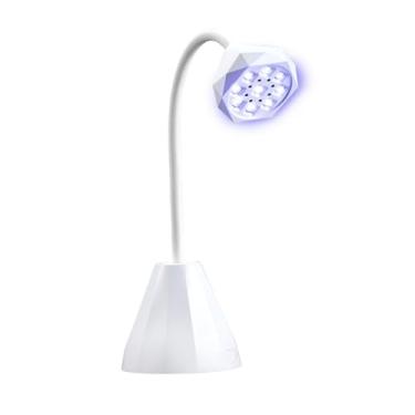 Imagem de Hilitand Mini Lâmpada de Unha, Luz UV de 9 LED para Secagem de Esmalte de Gel, Com Mangueira Ajustável, Design Portátil Compacto para Cura de Extensão de Arte de Unha Em Salão Doméstico (Plug-in)