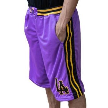 Imagem de Bermuda Basquete Masculina M10 Dunk LA PRO-Masculino