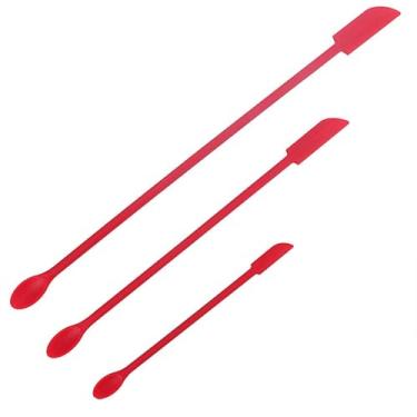 Imagem de Conjunto Criativo de Espátula com Cabeça Silicone Nova - Raspador para Frasco Loção Cosmética Geleia Ferramenta Três Peças Uso Diário em Casa Fácil Us