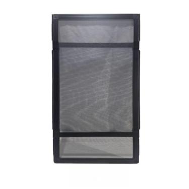 Imagem de Tela Mosquiteira Regulável para Janelas 66cm Largura x Ajustável até 121cm Altura Alumínio Reforçado tela mosquiteiro para janela(Preto)