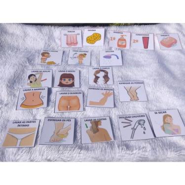 Imagem de Rotina Para Crianças Aprenderem A Tomar Banho Fichas Lúdicas - T&D JOG
