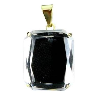 Imagem de Colar Quartzo Cristal Facetado Manual Garra Dourado - CristaisdeCurvel