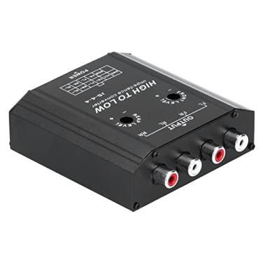 Imagem de aqxreight Conversor de Impedância de 12V e 4 Canais Aumenta a Clareza do Som Com Transferência para Sistemas Automotivos
