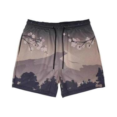 Imagem de Bermudas De Malha Para Academia Masculinas De Verão, Calças Casuais De