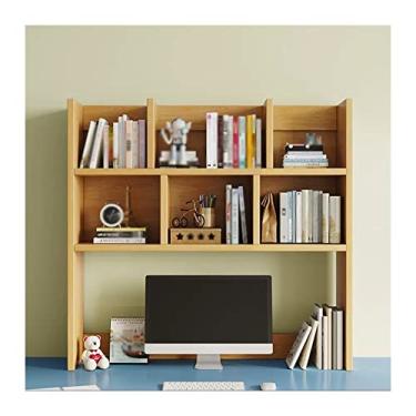 Imagem de Armário de arquivo organizador de estante de mesa prateleira de madeira prateleira de armazenamento de armazenamento material de escritório organizador de mesa literatura rack de exibição de fotos