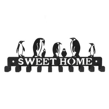 Imagem de LiebeWH Organizador de Ganchos de Porta-chaves, Rack de Armazenamento de Ferro Com 10 Ganchos para Entrada de Casa e Decoração de Escritório