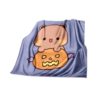 Imagem de Cobertor De Flanela Quente Para Crianças Com Estampa De Urso Em Desenh