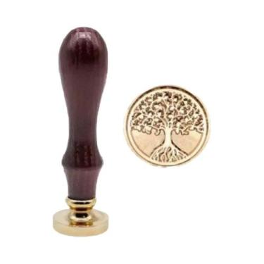 Imagem de Carimbo De Cera Retrô Antigo Com Motivos De Borboleta, Planta, Abelha,