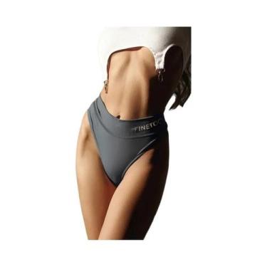 Imagem de Tangas Sem Costura De Cintura Alta Para Mulheres M-2XL, Confortáveis, 