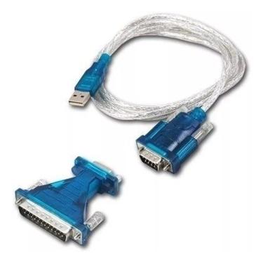 Imagem de KIT CABO ADAPTADOR CONVERSOR USB SERIAL DB9 RS232 PARALELO DB25 = SERIAL DB9 + SERIAL DB25