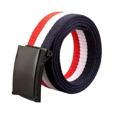 Imagem de Cinto Tático Unissex De 38cm Em Lona, Cinto Casual De Luxo Para Jeans 
