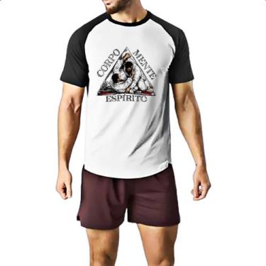 Imagem de Camiseta Raglan Jiu-Jitsu Corpo Mente Espirito - Alearts, G