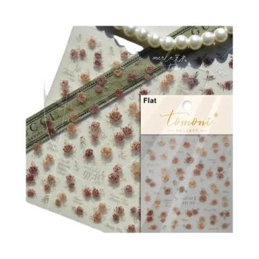 Imagem de Adesivos De Unha 5D Borboleta Vermelha Fênix Andorinha Decalques De Ma