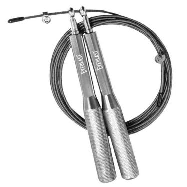 Imagem de Corda De Pular Profissional Com Rolamento 2,80m Everlast, Prata