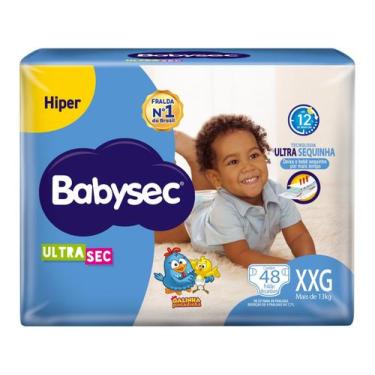Imagem de Fralda Babysec Ultrasec Tamanho XXG Pacote Hiper 48 Unidades Descartáv