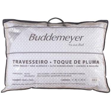 Imagem de Travesseiro Cetim Toque de Pluma em Algodão 50 x 90 - Buddemeyer, 1 un