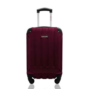 Imagem de Mala Rígida De Fibra 360° Tamanho Bordo - Gladiador - A5 - Cereja