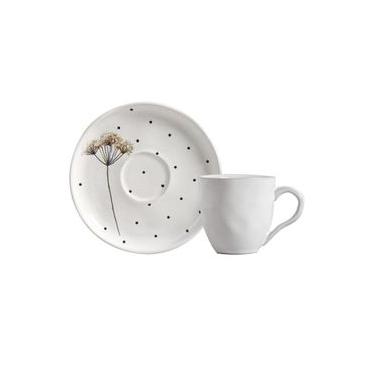 Imagem de Conjunto com 6 Xícaras De Café com 6 Pires Bio Floralis