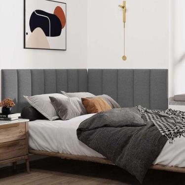 Imagem de Cabeceira Cama Box Solteiro Kit 15 Módulos Estofados - - Soft Decoraçõ