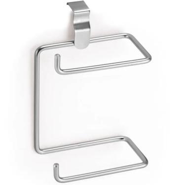 Imagem de Porta Papel Higiênico Duplo Linha Cromo Fosco para 2 Rolos com Design Moderno e Funcion...