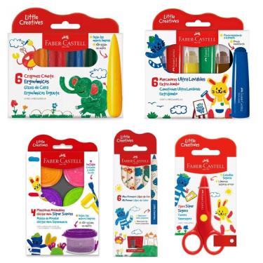 Imagem de Kit de Materiais Artísticos Infantis Little Creatives para Criança Brincar e Aprender c...