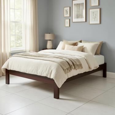 Imagem de Cama Turca Queen Reforçada Em Madeira Maciça Repleta