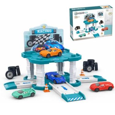 Imagem de Pista De Corrida Infantil Racing First Com Carrinhos De Montar