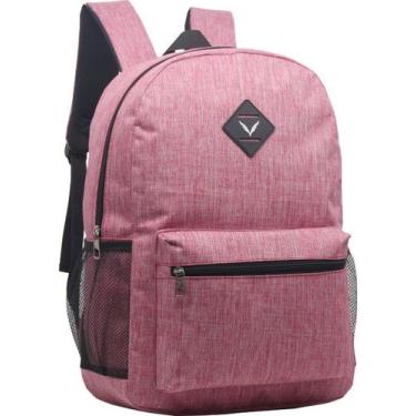 Imagem de Mochila Escolar Juvenil Adulto Masculina Básica Yepp MM9148, Rosa