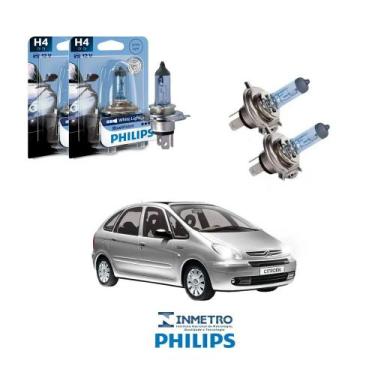 Imagem de Lâmpadas Farol Citroën Xsara Picasso Philips H4 BlueVision