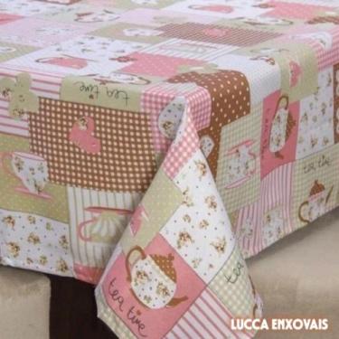 Imagem de Toalha de mesa retangular 4 cadeiras 1,40 x 1.00 - KAISA CONFECÇÕES, R