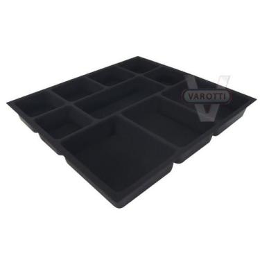 Imagem de Porta Joias Aveludado PJ - 02 Moldplast, Preto, 410 mm
