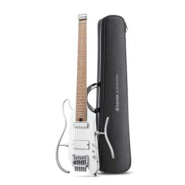 Imagem de Guitarra Portátil Donner Hush-X Pro com Efeitos Branca