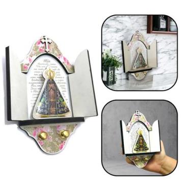 Imagem de Porta Chaves de Parede Oratório Nossa Senhora Aparecida - FORNECEDOR 2