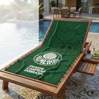 Imagem de Toalha de Banho Aveludada Palmeiras 70 cm x 1,40 m Lepper