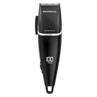 Imagem de Máquina de Cortar Cabelo CR-11 sem Fio 140min Painel Digital Preto Bivolt Mondial