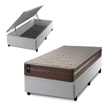 Imagem de Cama Box Baú Georgia 96x203 com Molas Ensacadas King House