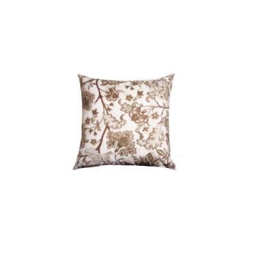 Imagem de Capas para Almofadas 45x45 Estampa Floral Nallu Decor, caqui