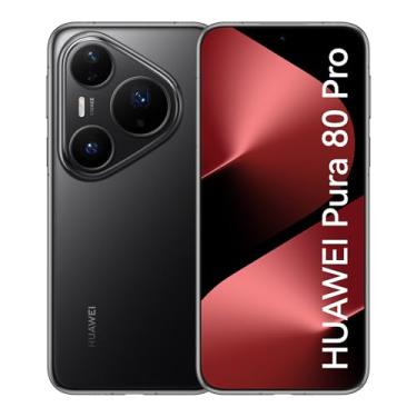 Imagem de Smartphone, HUAWEI Pura 80 Pro 12GB+512GB, Câmera Ultra-iluminação de 1 Polegada, Câmera Teleobjetiva Macro Ultra-iluminação, Cancelamento de Ruído por IA, 5170 mAh, Dual SuperCharge,Celular Preto