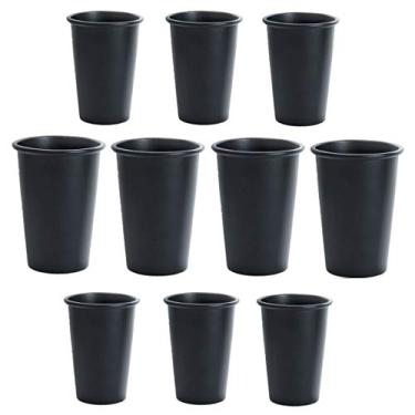 Imagem de KIT 50 COPOS DE TERERÉ ALUMÍNIO PRETO 350ML NOSSO TERERÊ