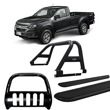 Imagem de Kit Quebra Mato +Santo Ant Duplo +Estribo S10 12/20 CS Preto