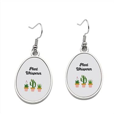 Imagem de Brinco Plant Whisperer – Brincos com pingente de planta para meninas – Presente de festa de aniversário dos namorados, Metal, Sem pedras preciosas